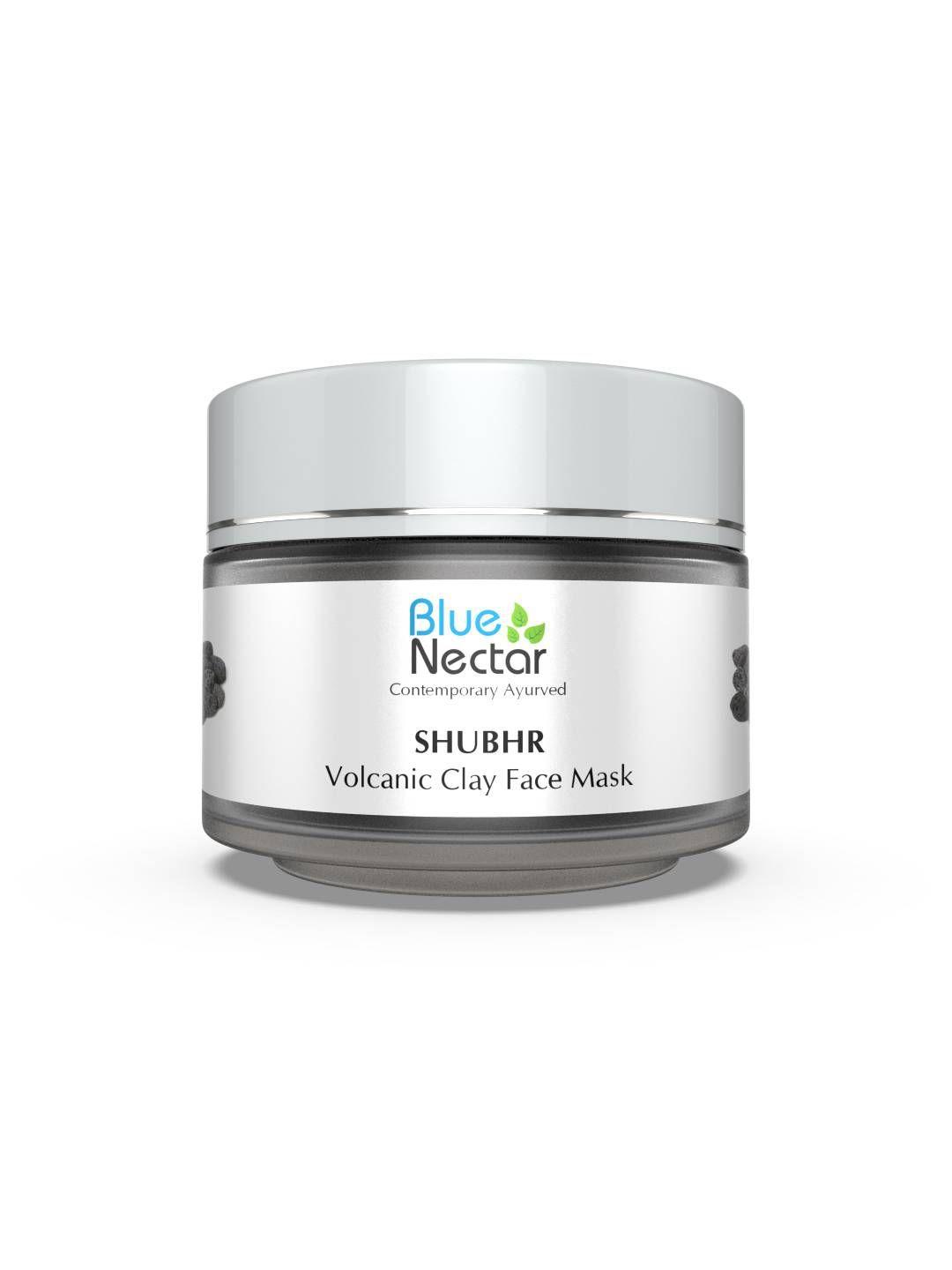 blue nectar shubhr volcanic clay deep cleansing face mask with green tea - 50 g