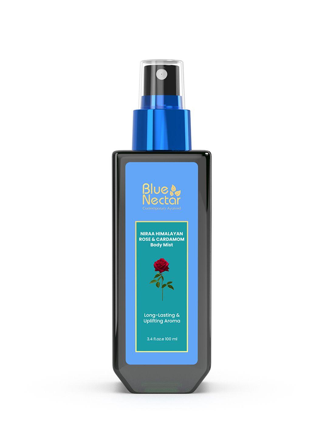 blue nectar uplifting body mist with himalayan rose & cardamom for freshness - 100 ml