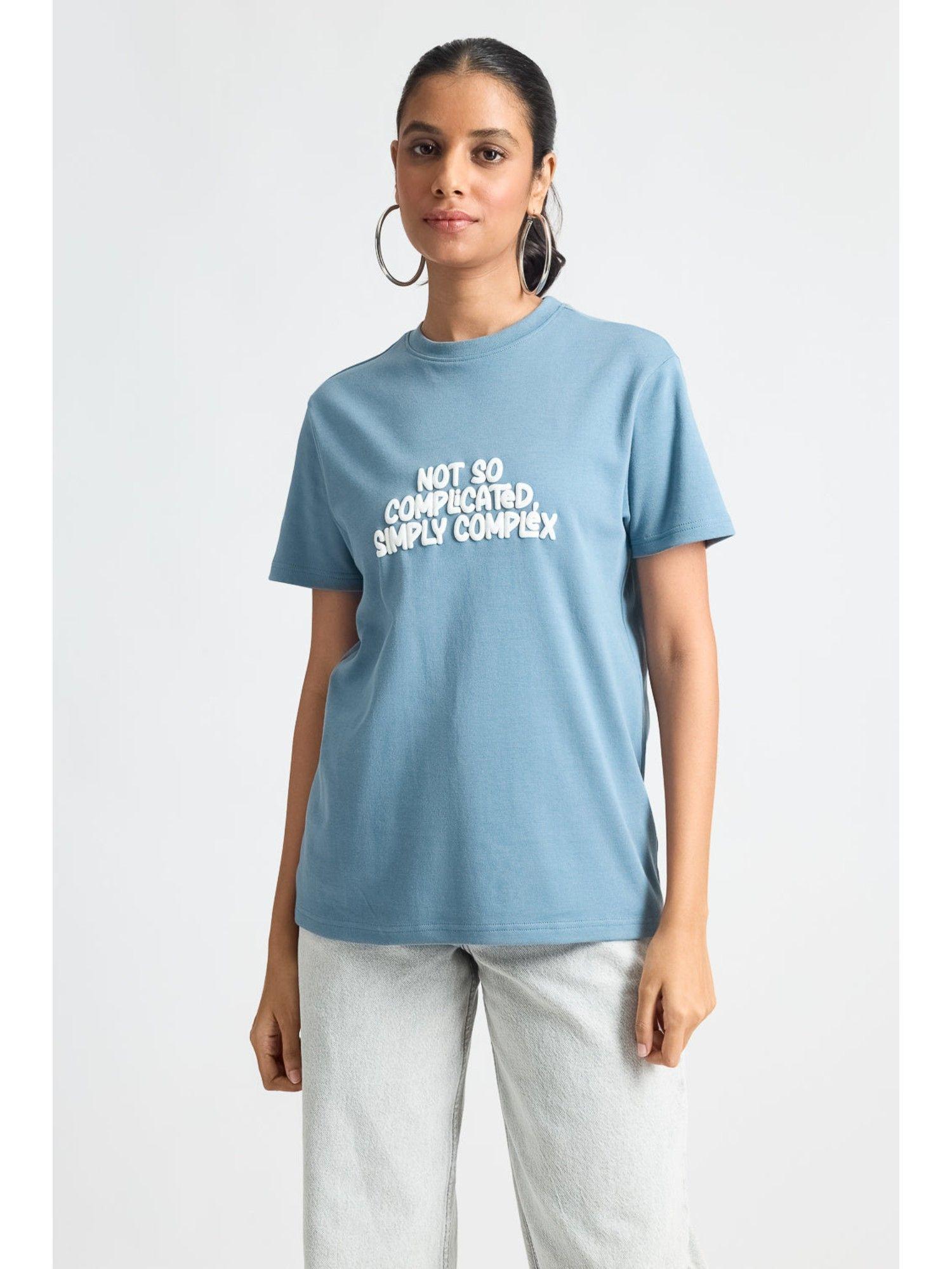 blue not so complicated t-shirt