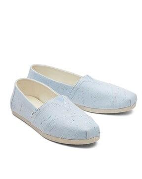 blue organic cotton casual shoes