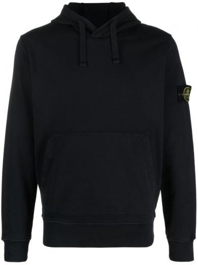 blue patch hoodie