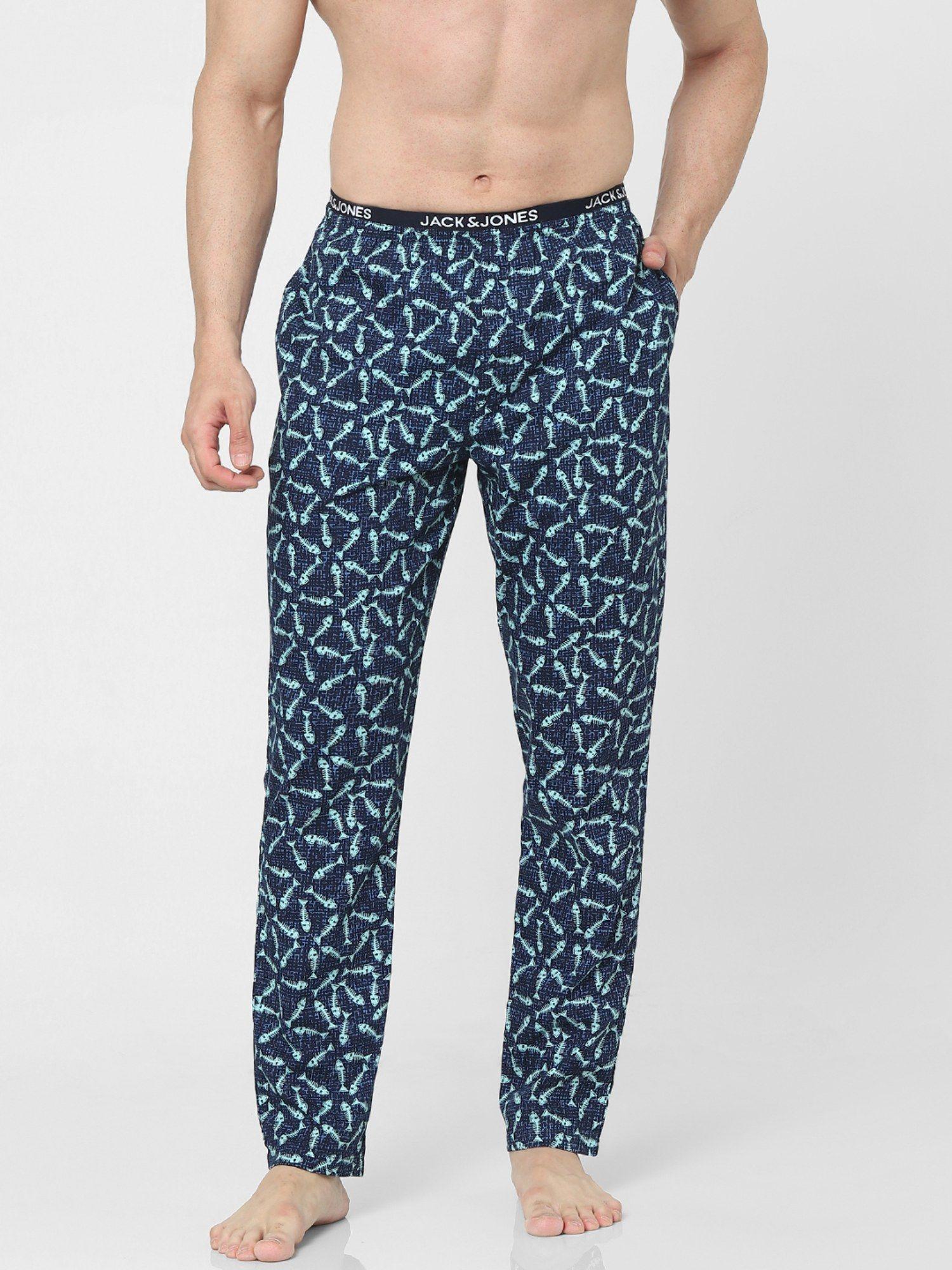 blue printed pyjamas