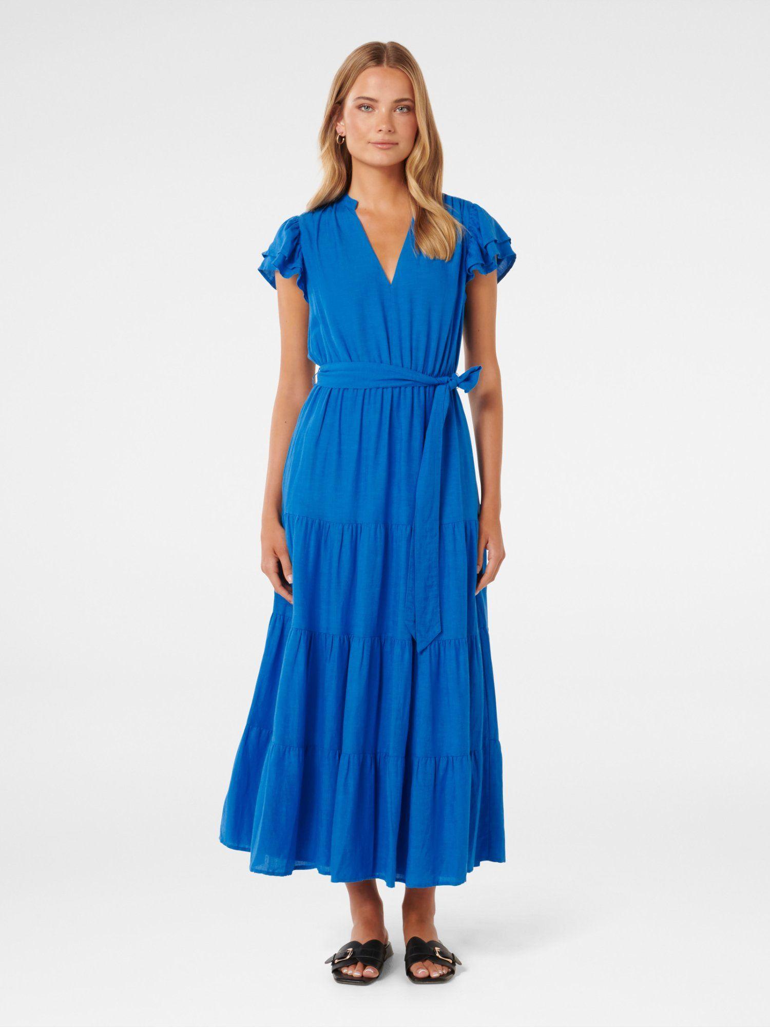 blue ramona tiered midi dress (set of 2)