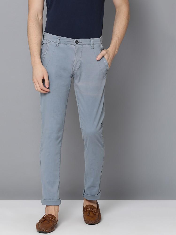 blue regular fit chinos