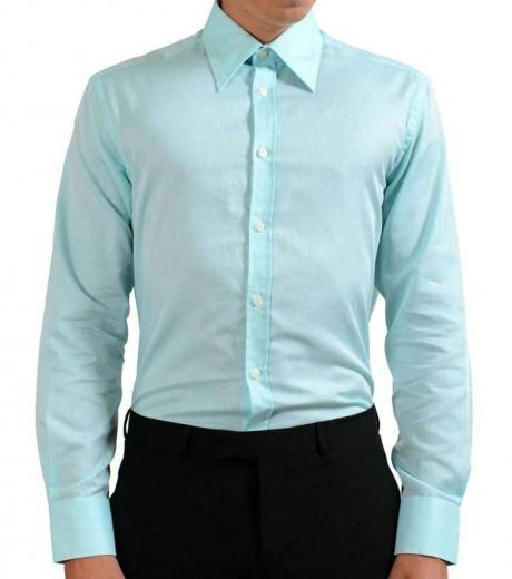 blue regular fit dress shirt