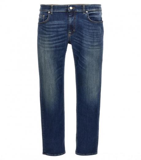 blue regular waist jeans