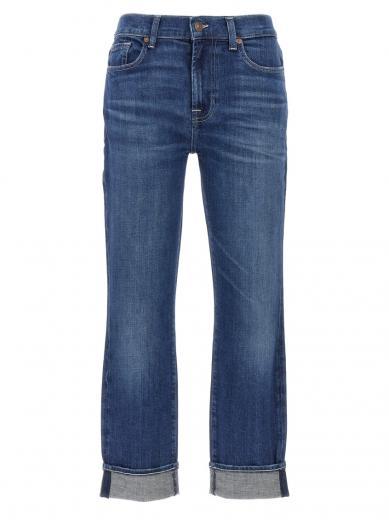 blue relaxed skinny jeans