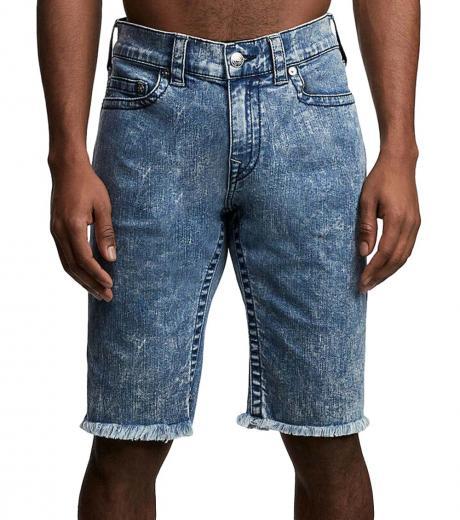 blue ricky straight denim shorts