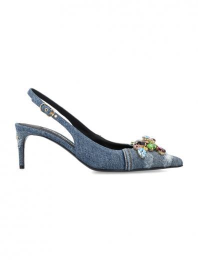 blue slingback heels