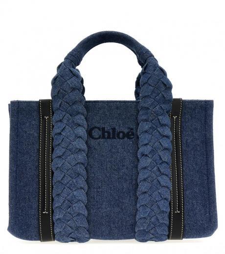 blue small woody shopping bag