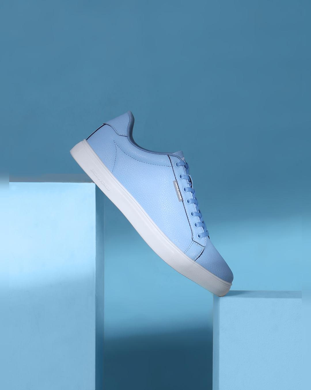 blue sneakers