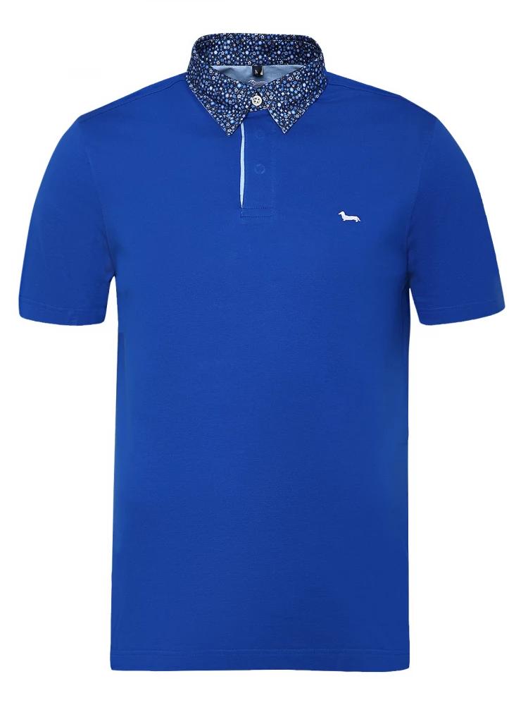 blue solid polo tshirt