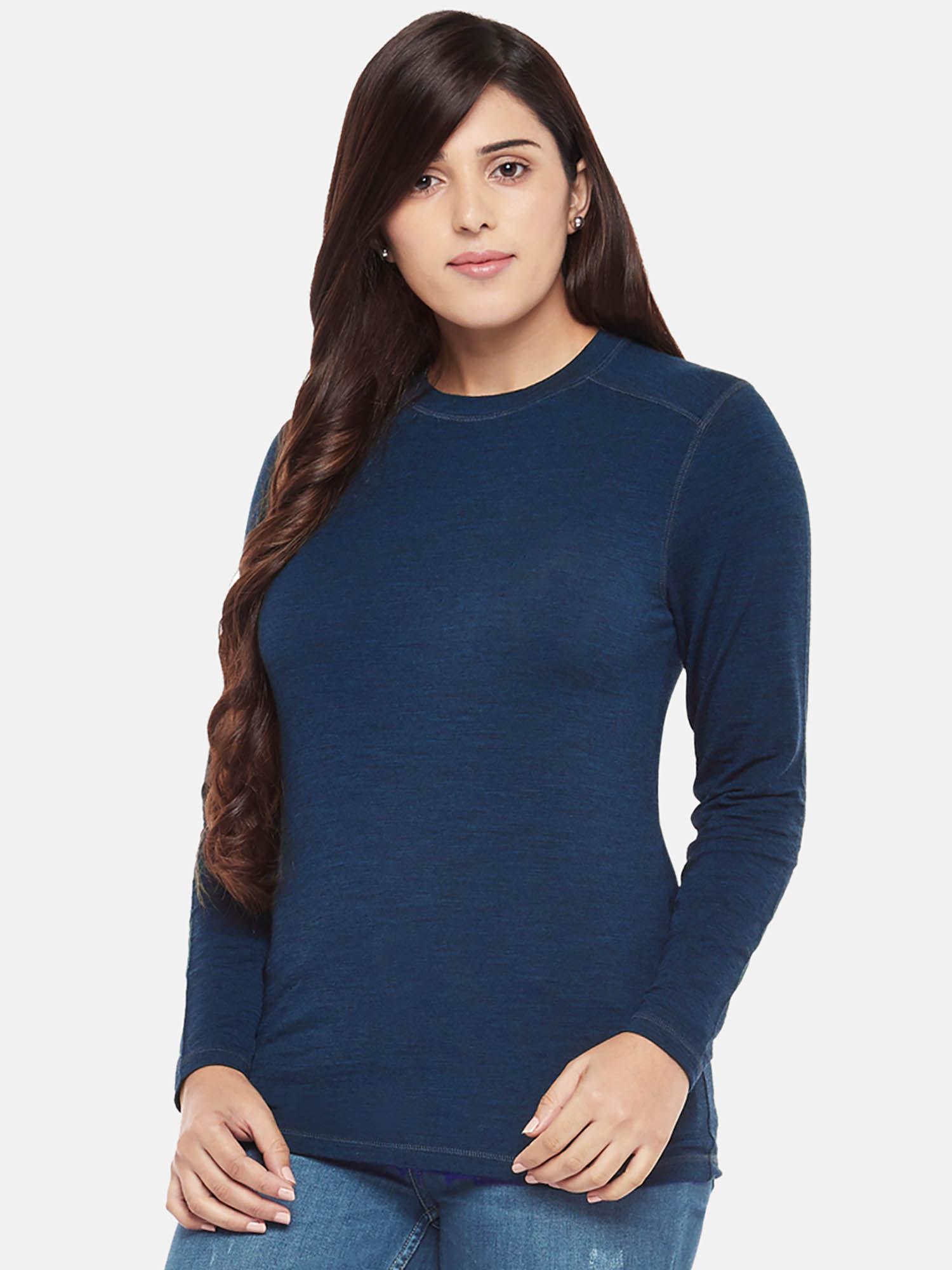 blue solid thermal top