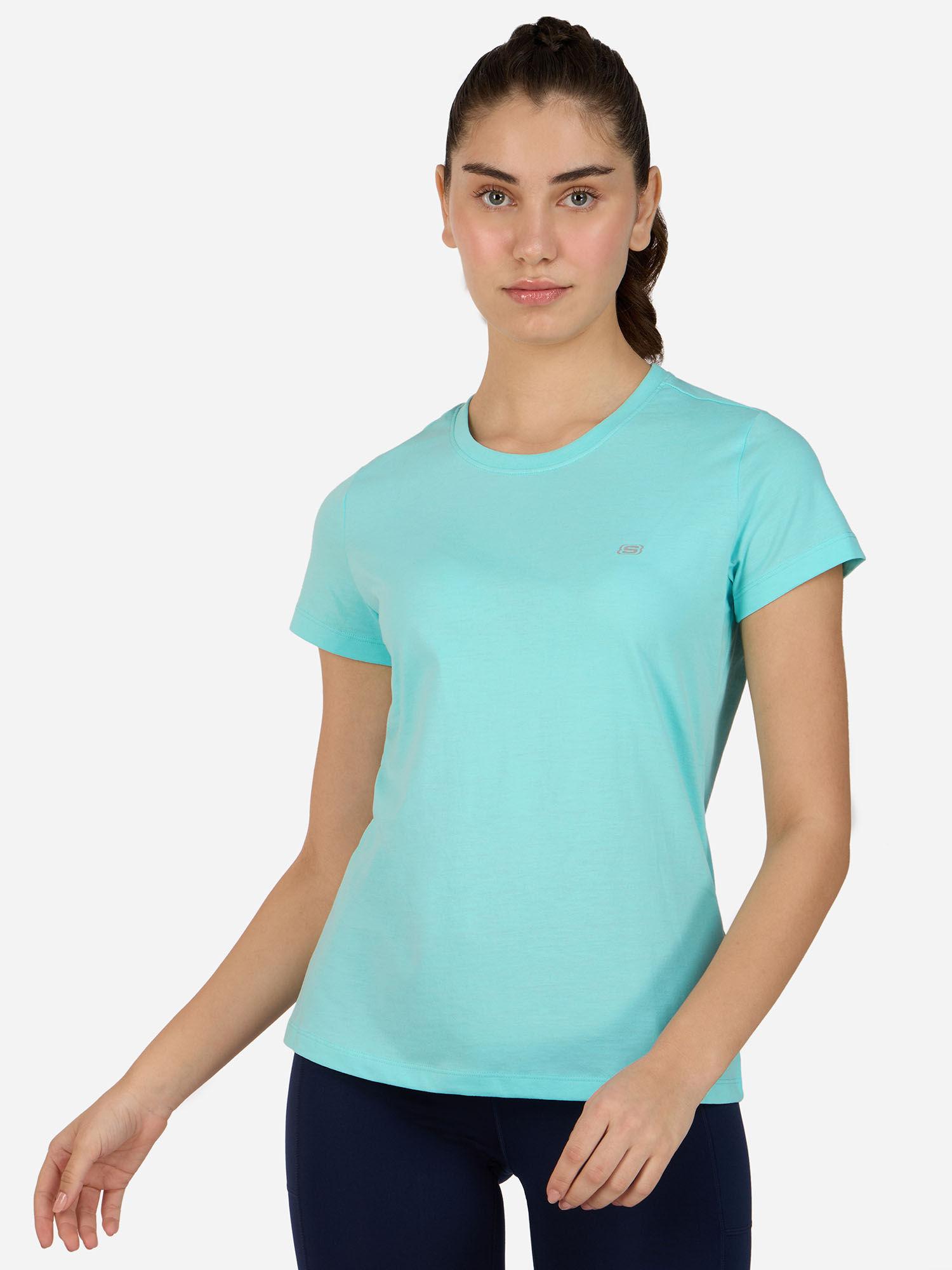 blue ss round neck tee