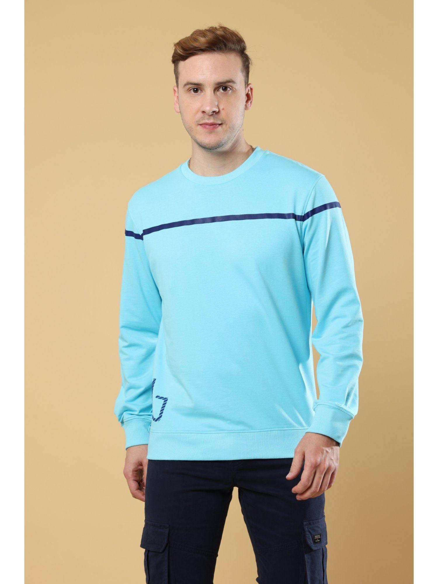 blue straight way sweatshirt