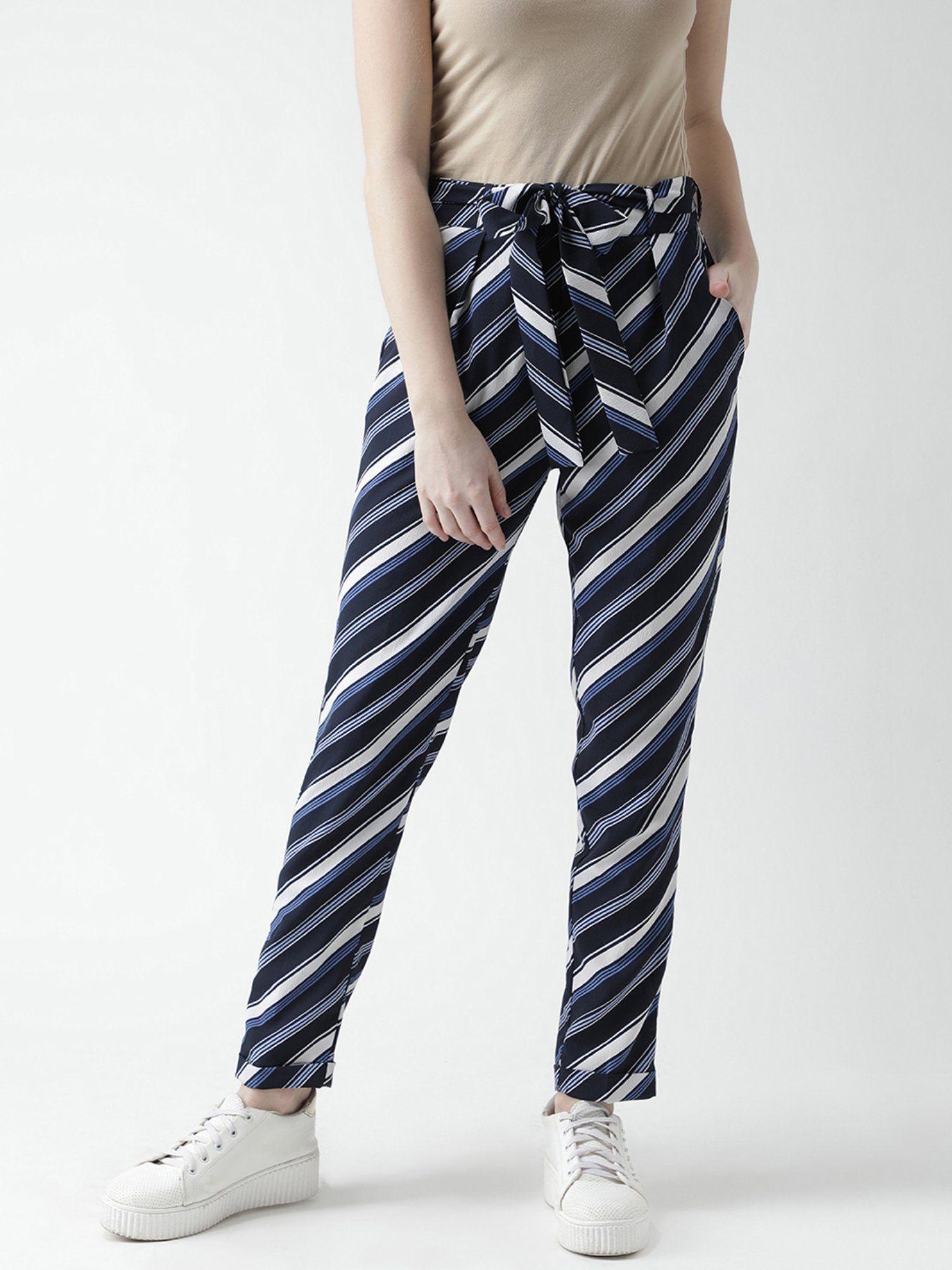 blue striped trouser (set of 2)