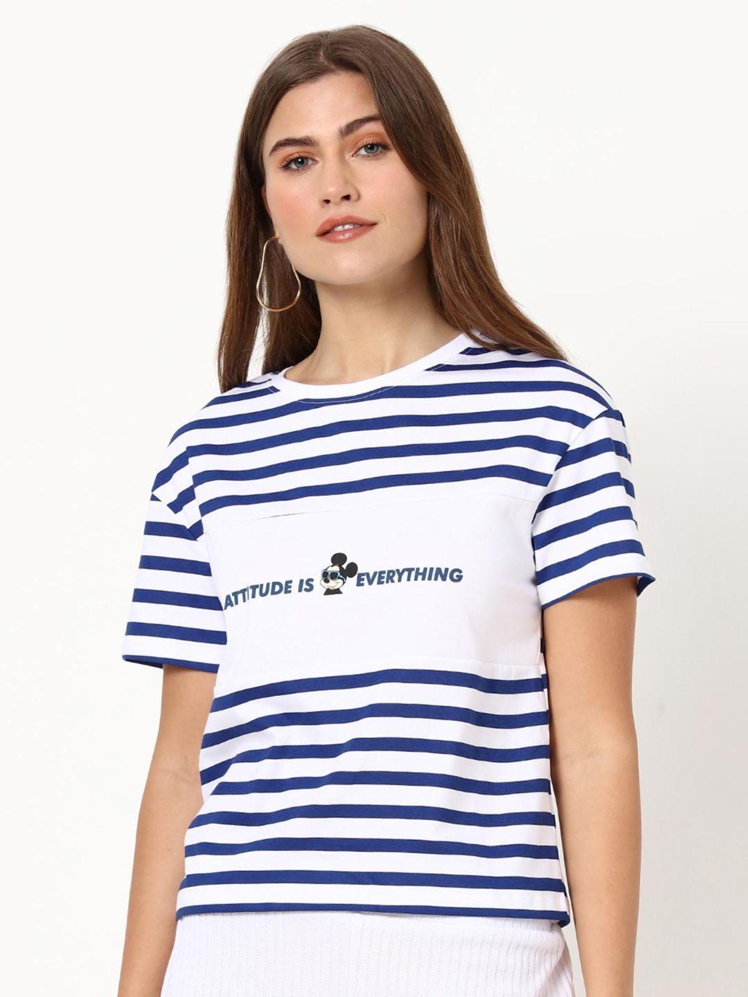 blue stripes comfortable top