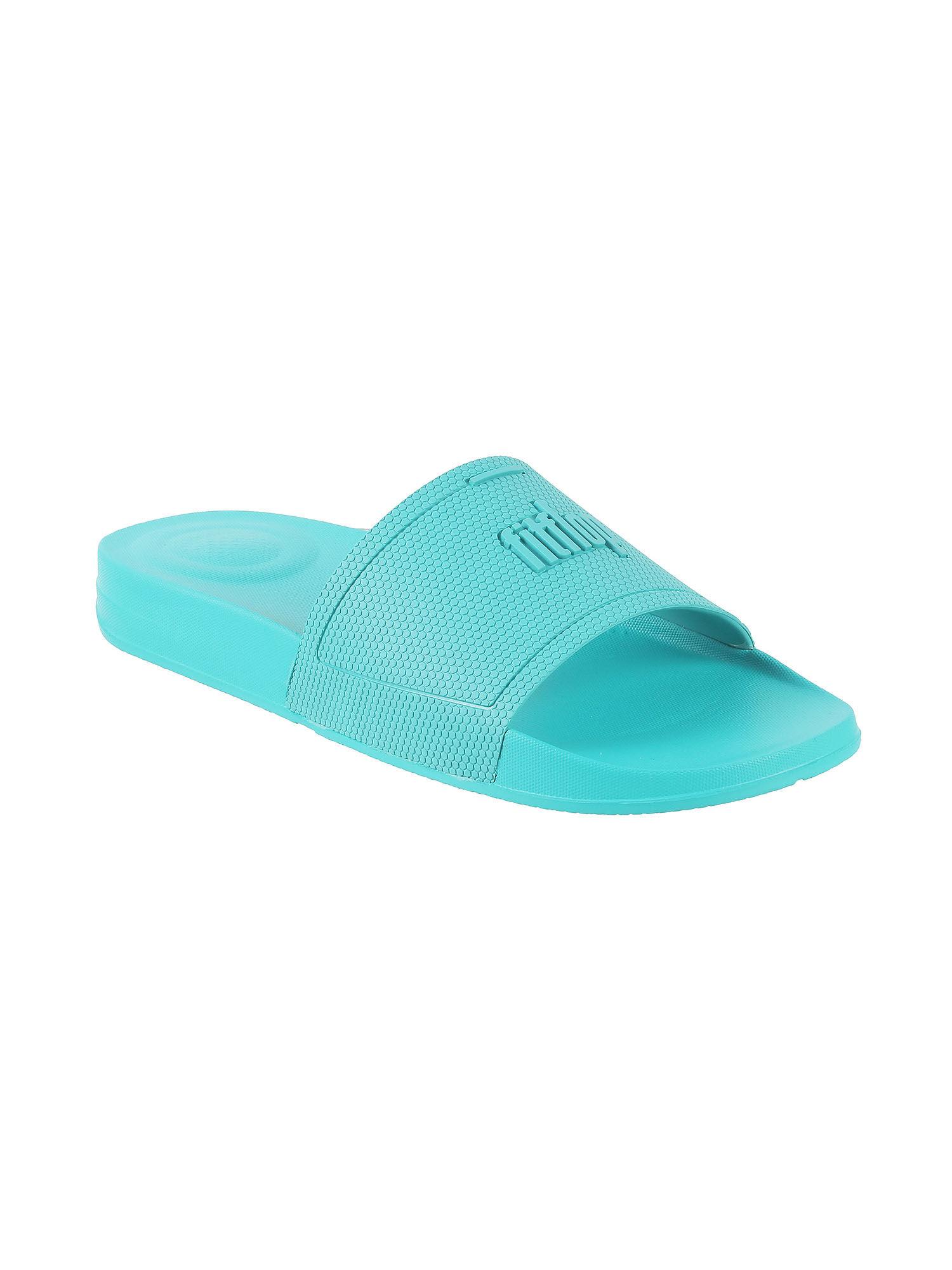 blue synthetic women sandals