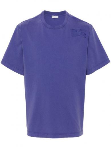 blue t-shirt with logo