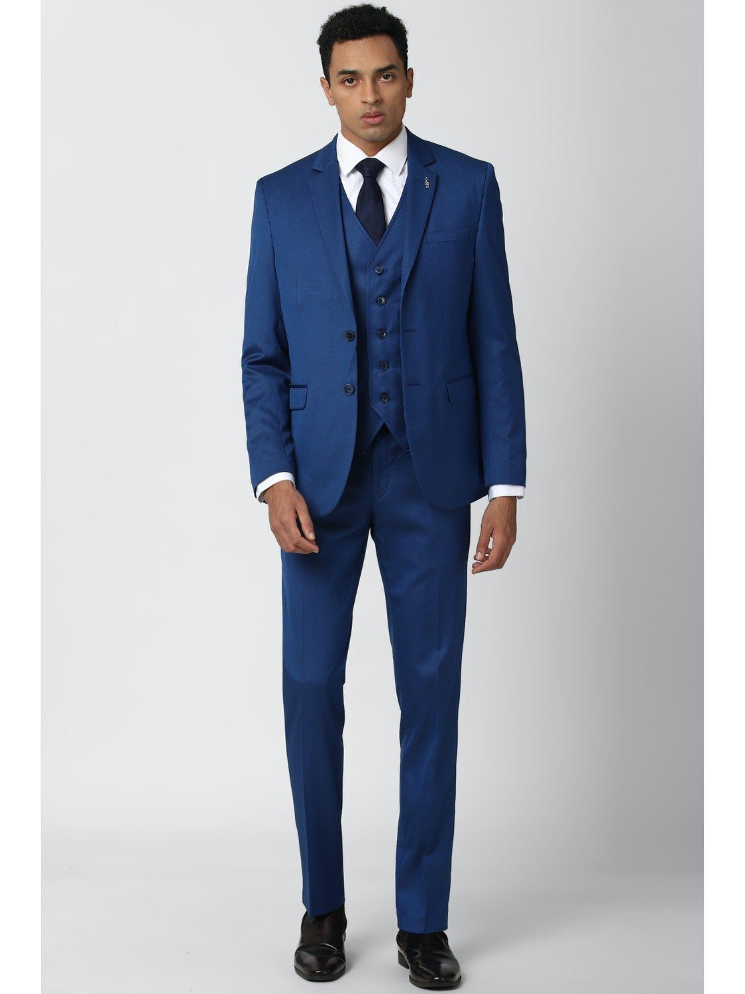 blue three piece suit (set of 3)