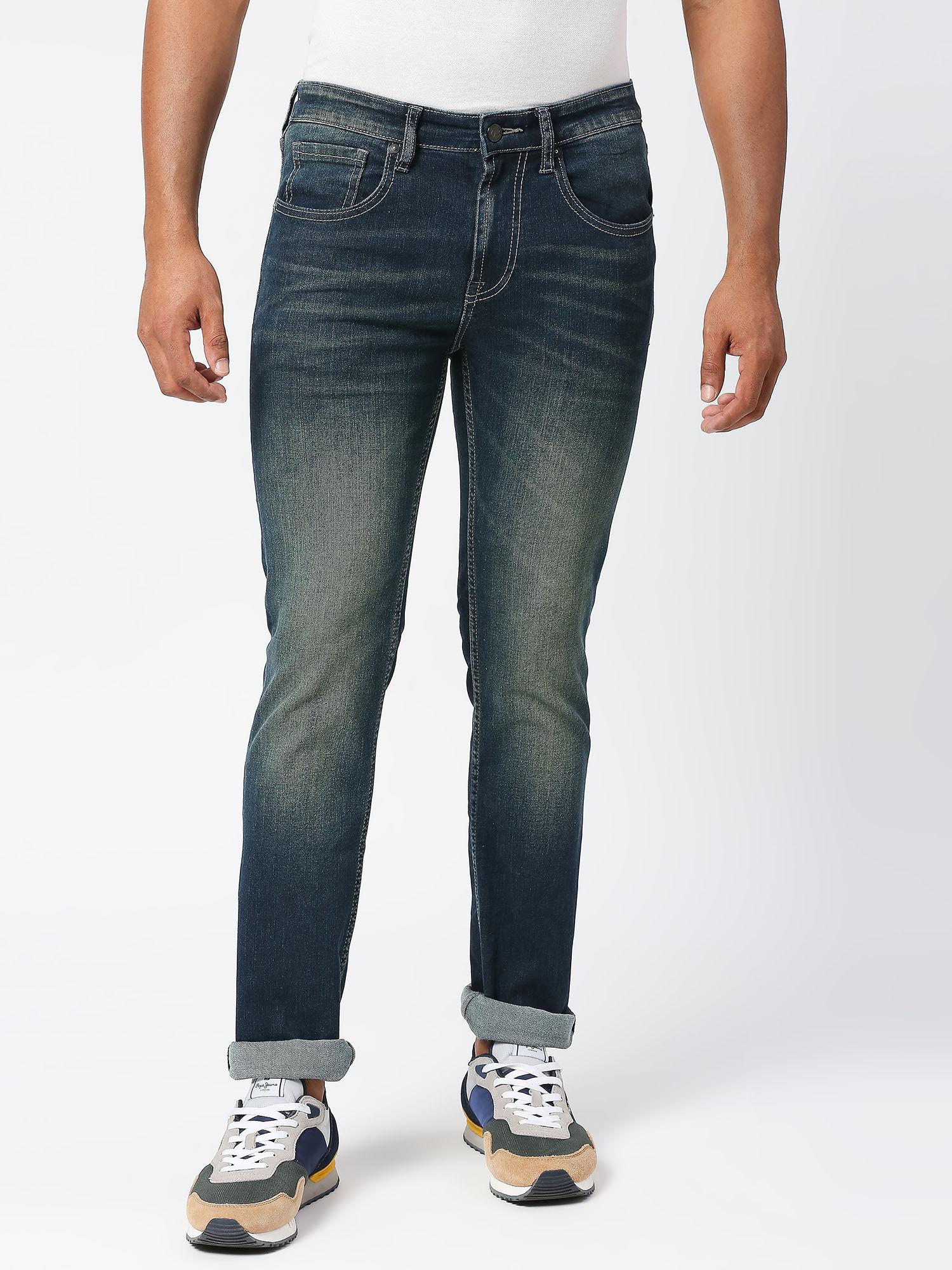 blue vapour slim fit mid waist jeans