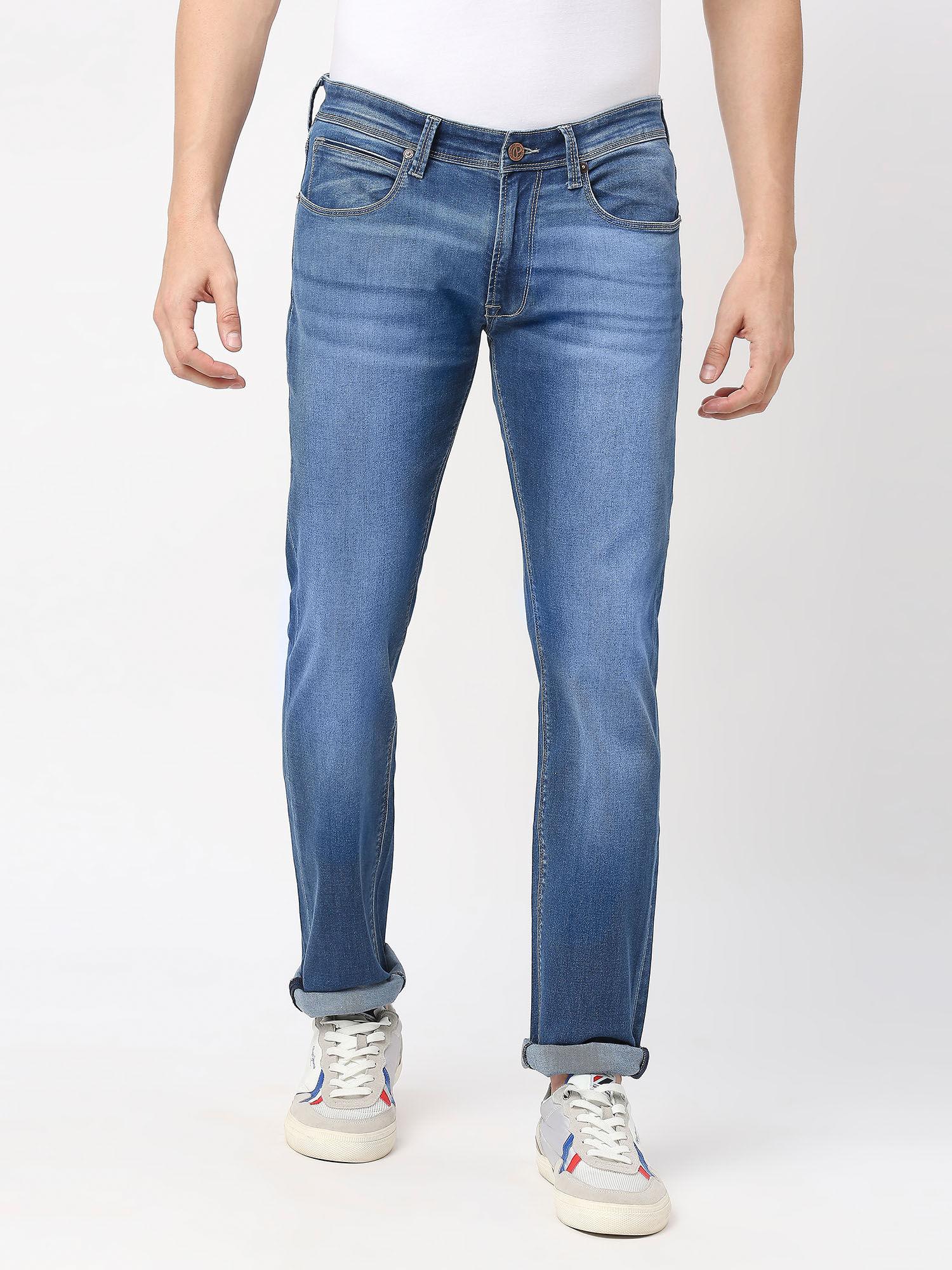 blue vapour slim fit mid waist jeans