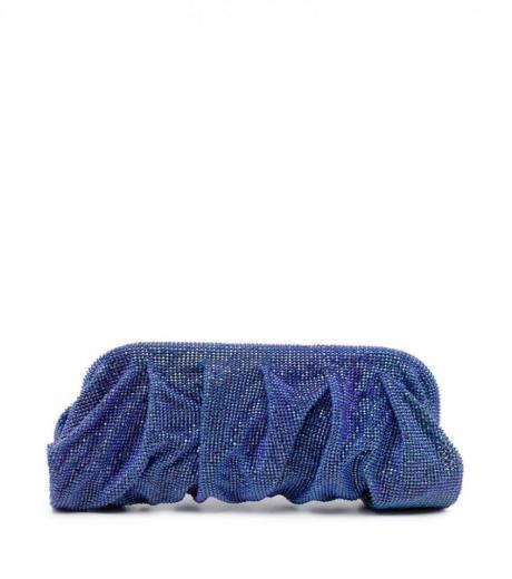 blue venus la grande crystal-embellished clutch