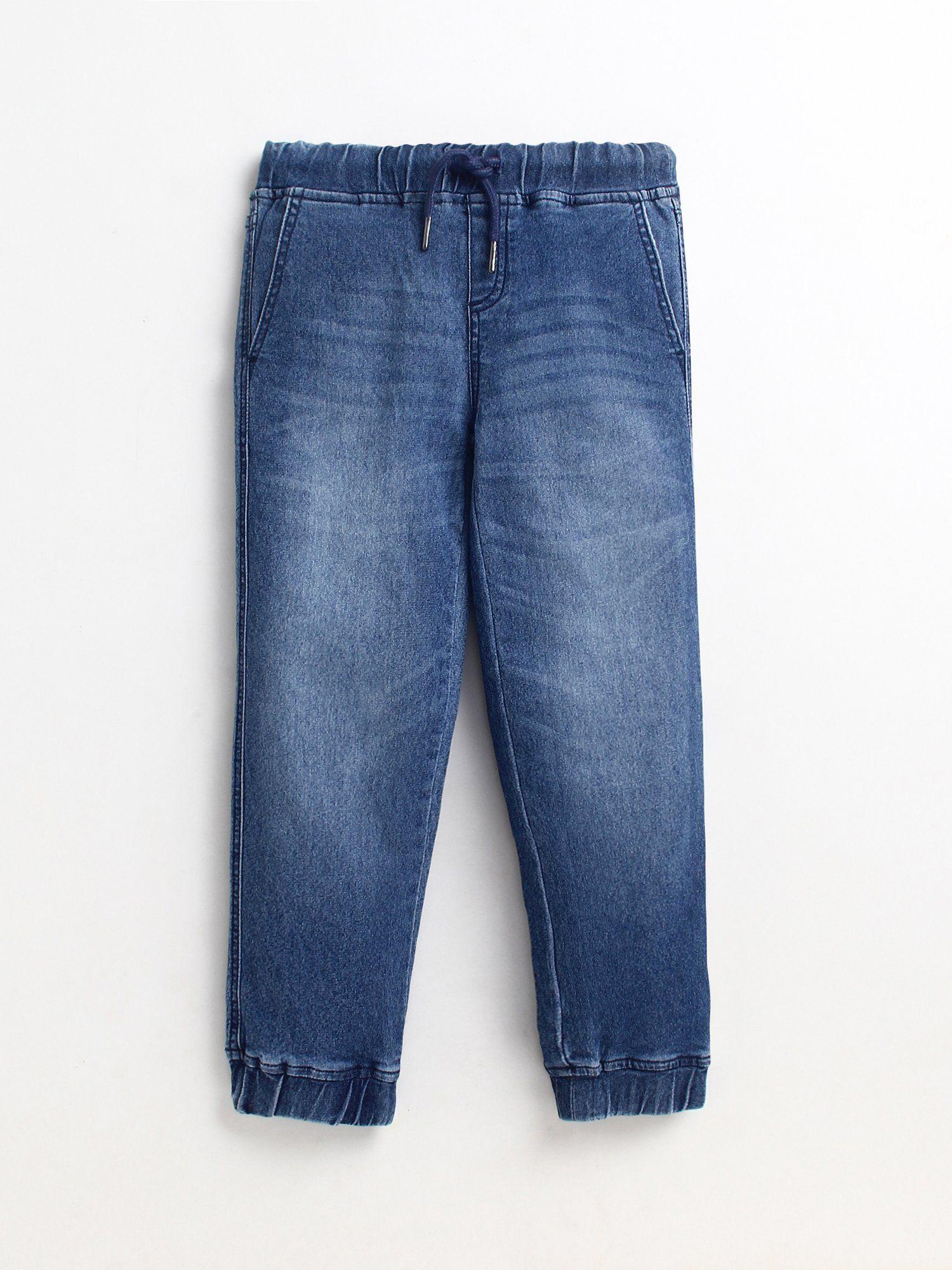 blue washed denim own roomy jeans