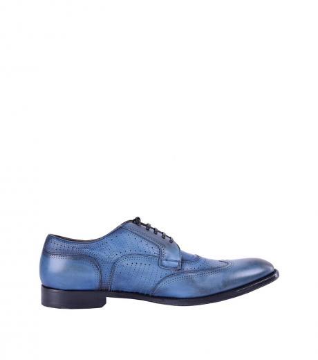 blue wingtip lace ups