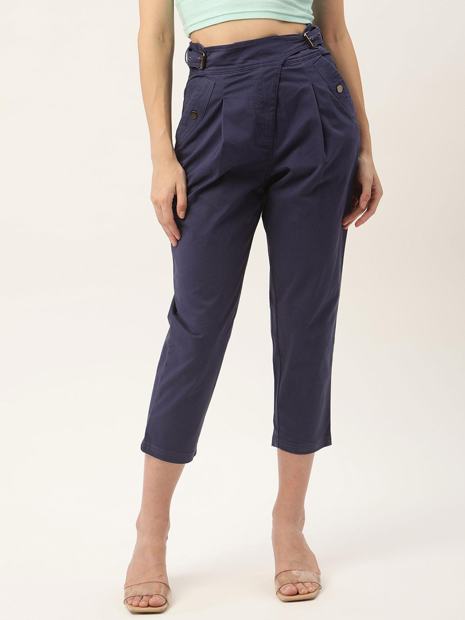 blue womens trouser