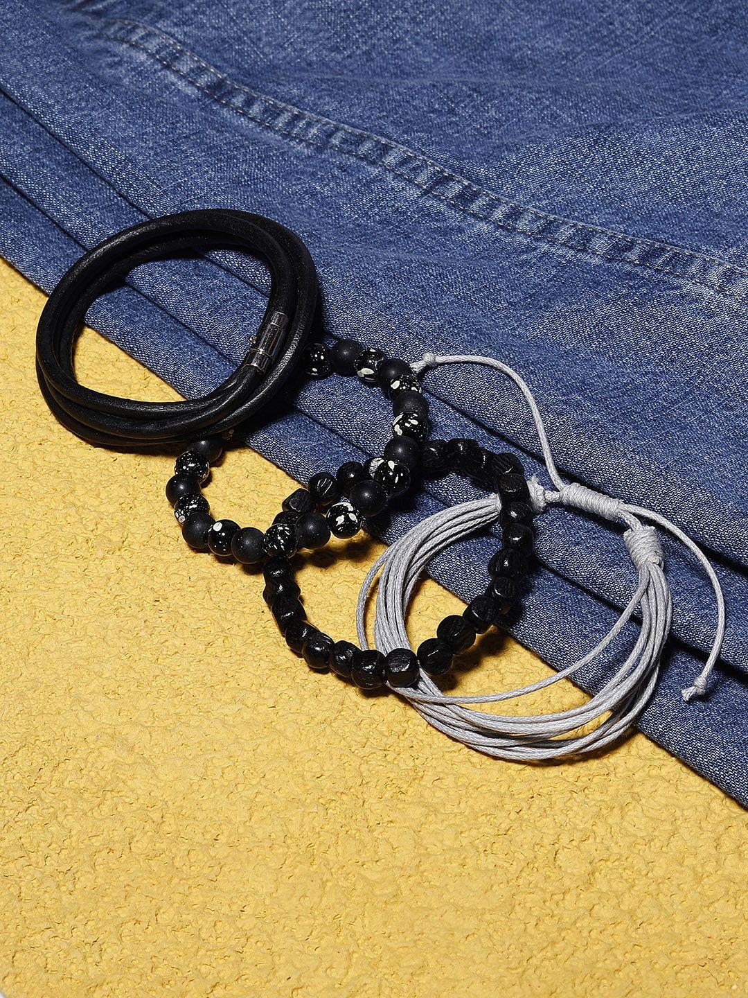 blueberry men set of 4 handcrafted bracelets