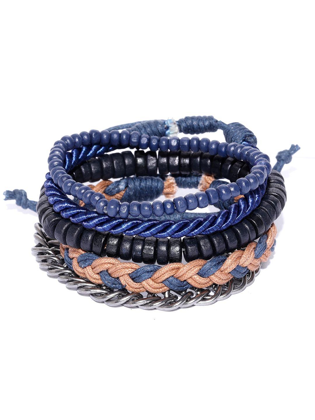 blueberry men set of 5 bracelets