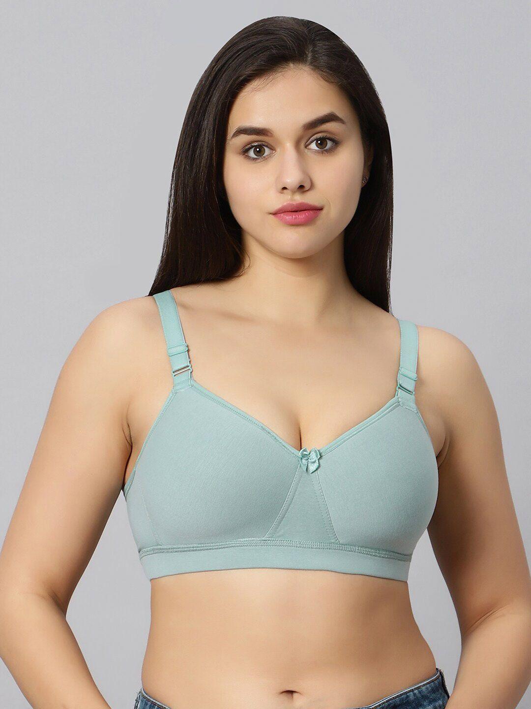 bluenixie non-padded full coverage all day comfort seamless cotton everyday bra