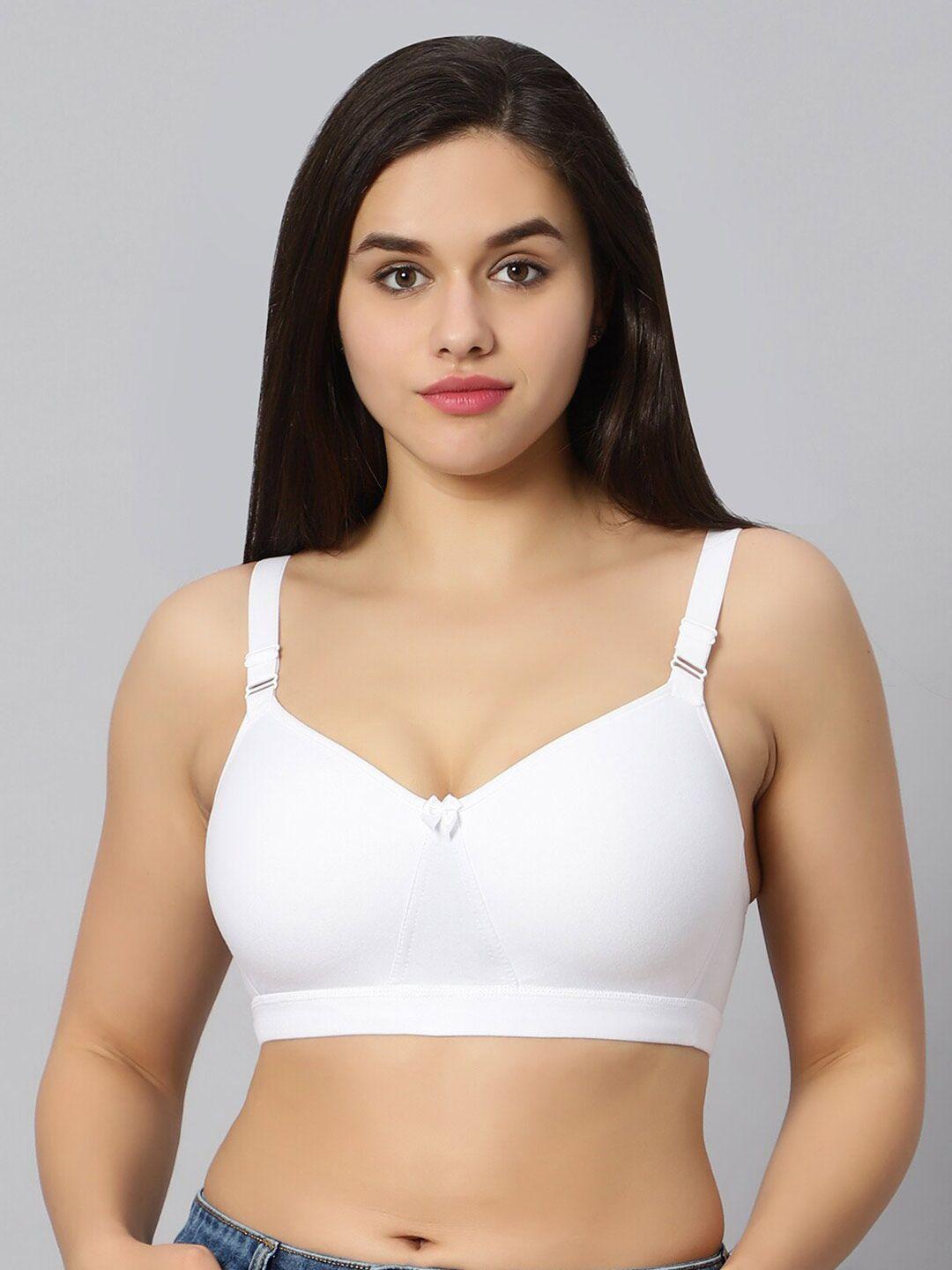 bluenixie non-padded full coverage all day comfort seamless cotton everyday bra