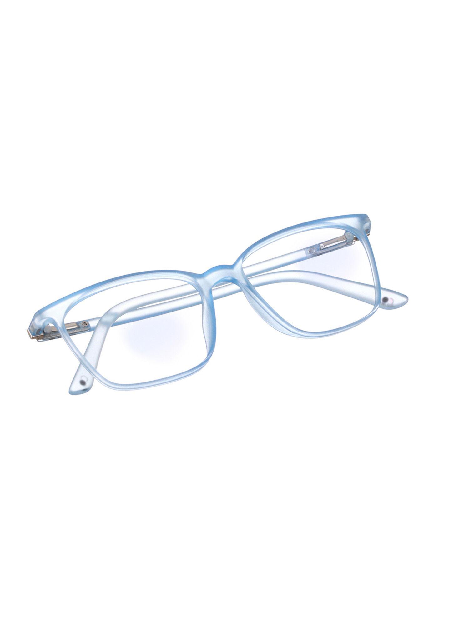 bluno square blue light blocking anti-glare zero power computer glasses unisex (41)