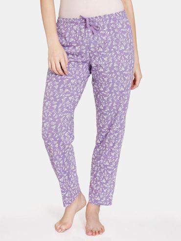 blush bloom knit poly pyjama - bougainvillea purple