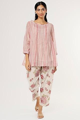 blush pink chanderi tunic