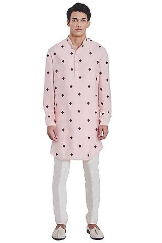 blush pink floral kurta