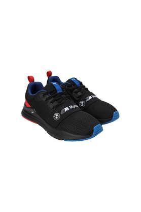 bmw mms wired run jr synthetic lace up boys sports shoes - black