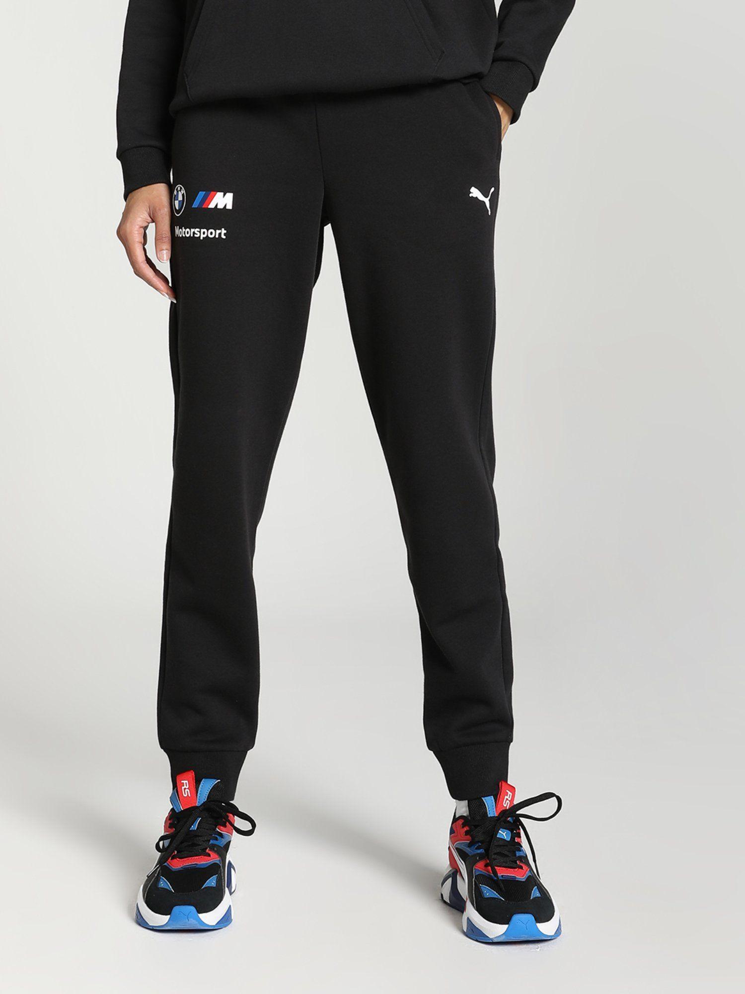 bmw mms essentials fleece women black track pant