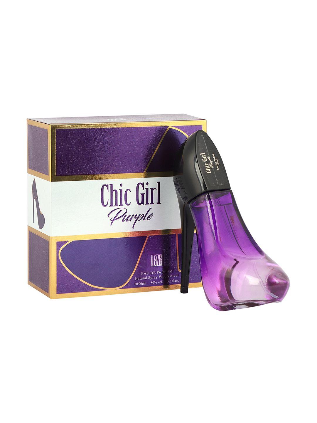 bn parfums chic girl purple premium long-lasting soothing fragrance sent 100ml