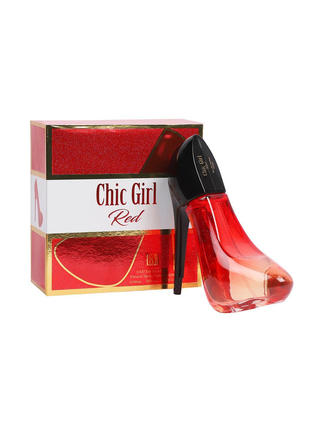 bn parfums women chic girl red long-lasting eau de parfum with soothing fragrance - 100ml