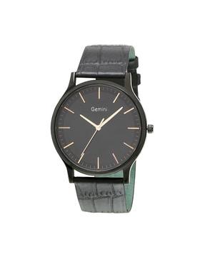 bns 1050pnl01 analogue watch with leather strap