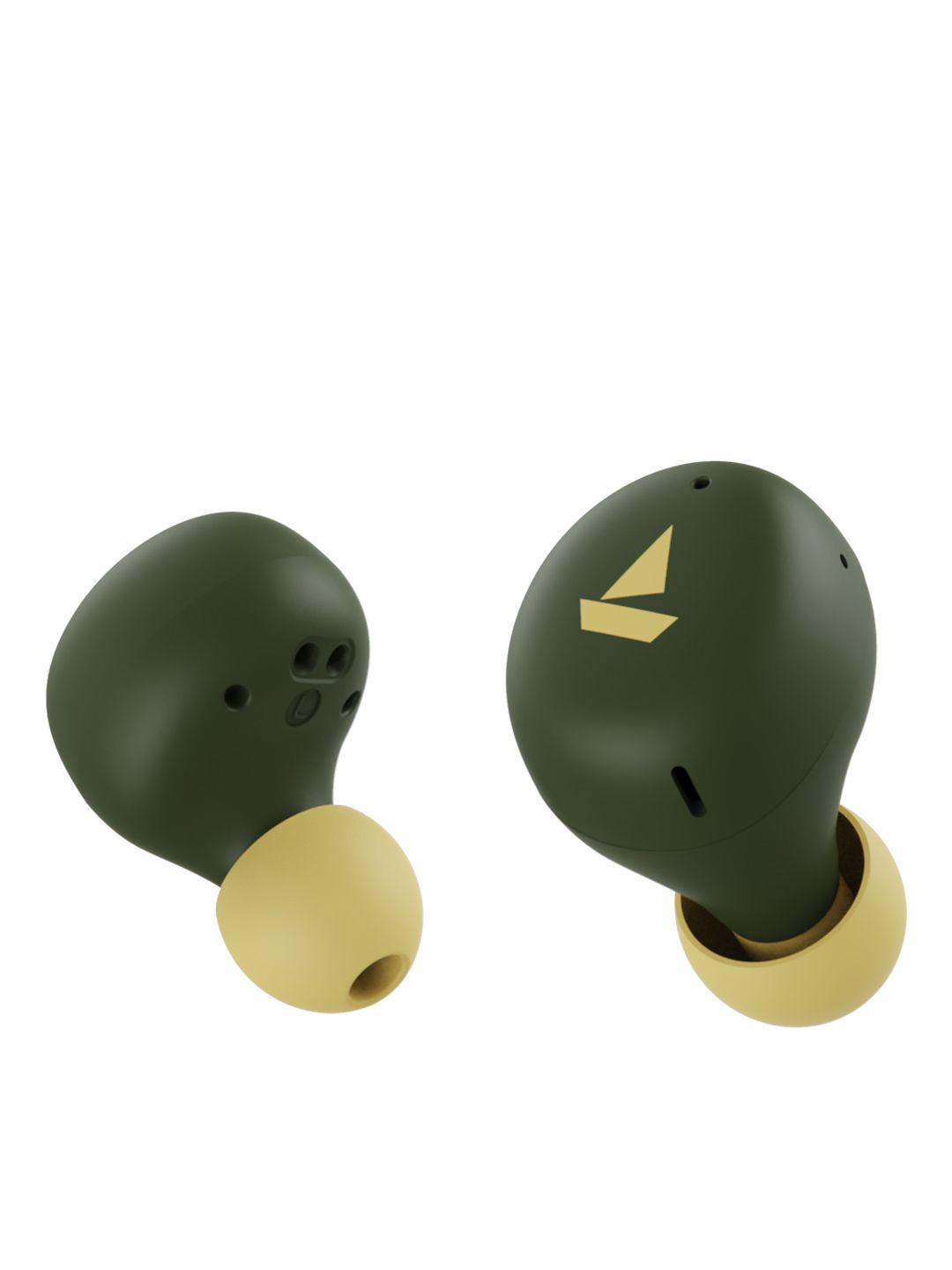 boat airdopes 381 m masaba edition tws earbuds - green chasing star