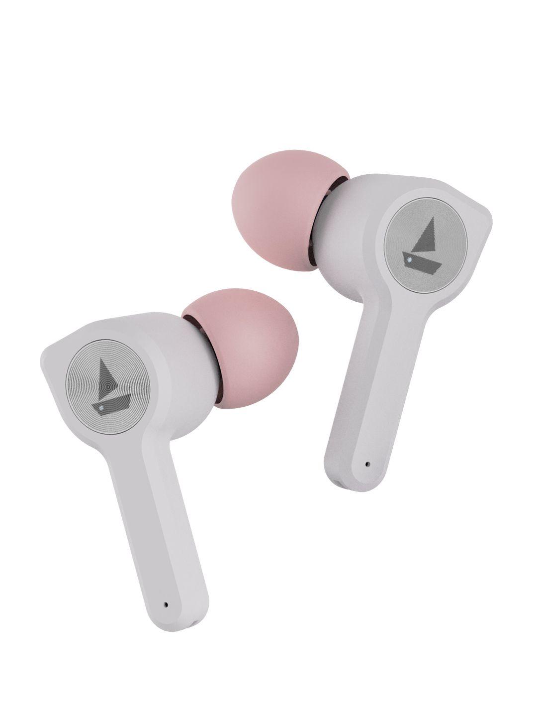 boat airdopes 402 m tws rosegold white earbuds with touch controls immersive audio