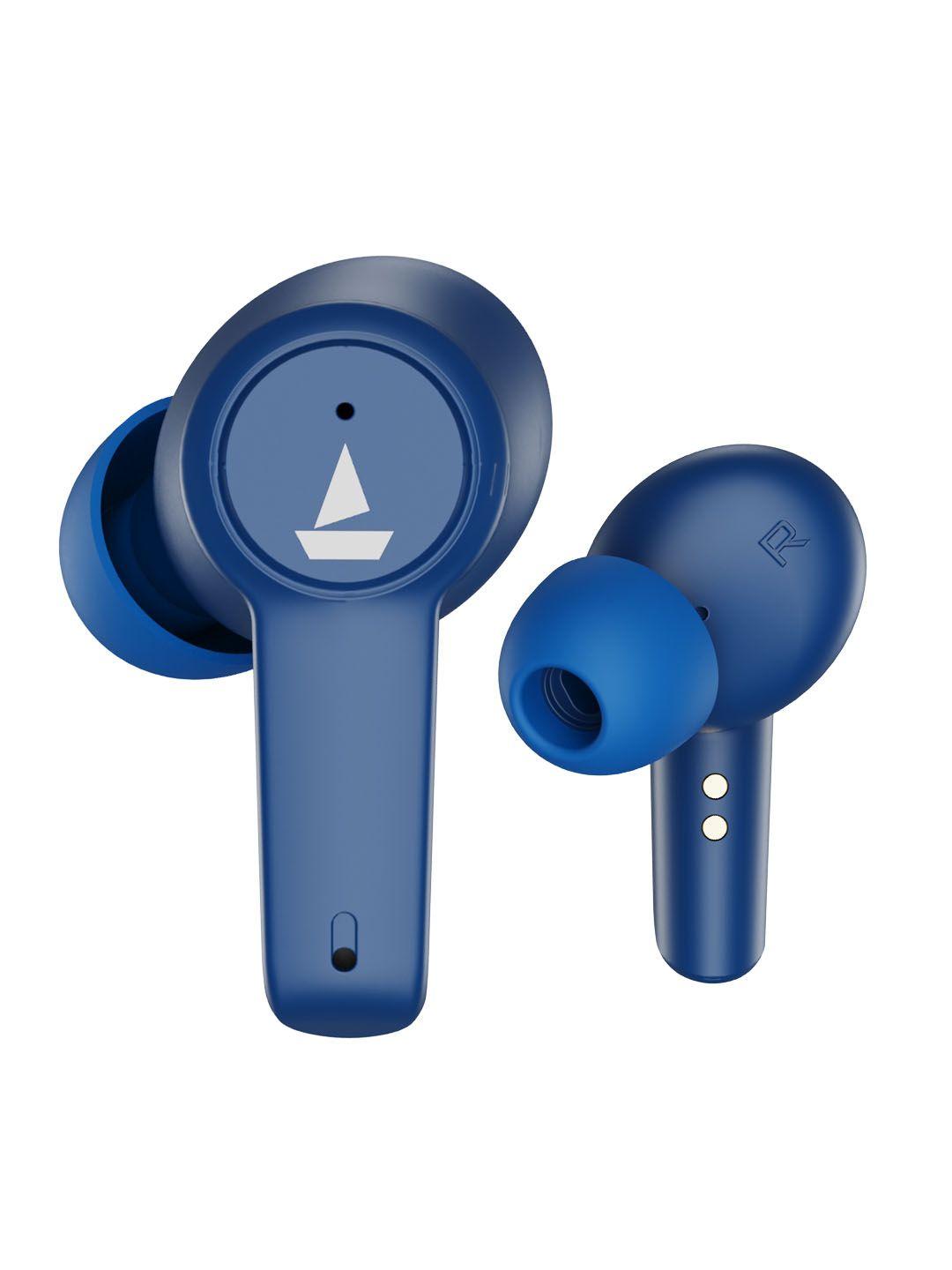 boat airdopes 411 anc m tws earbuds with upto 17.5hrs playback - blue