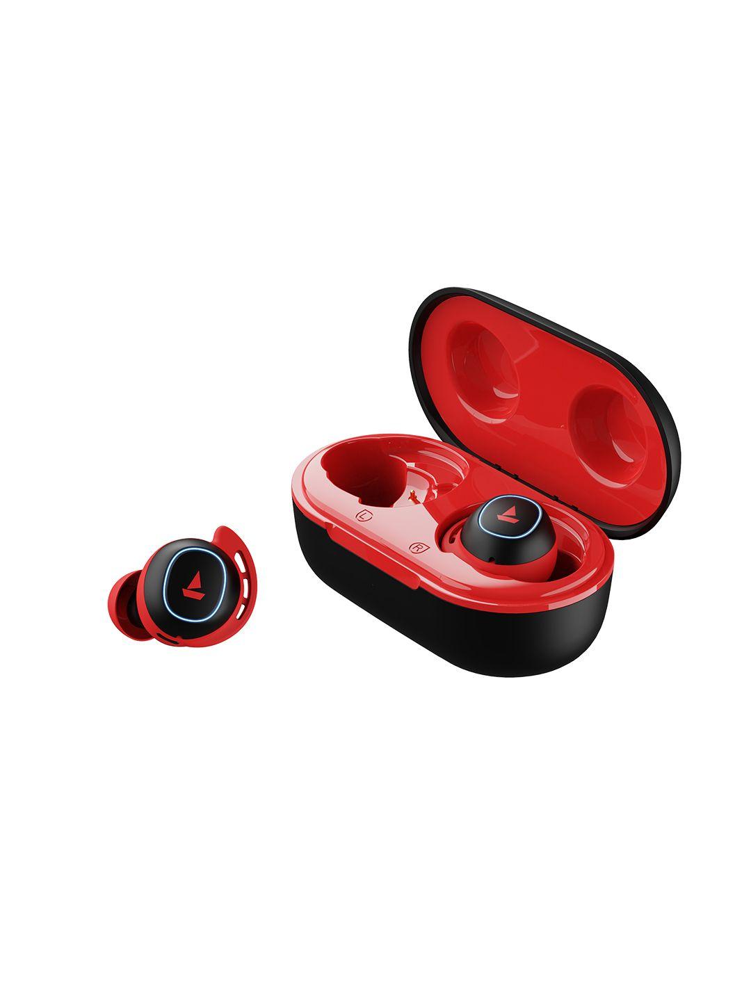 boat airdopes 441 m tws earbuds with iwp technology - raging red