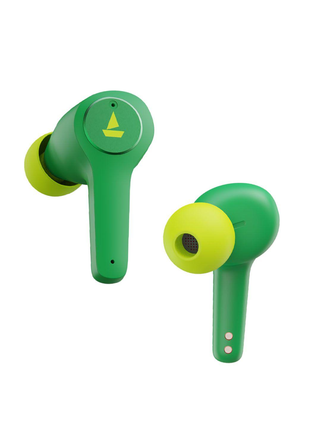 boat airdopes 451v2 m true wireless earbuds with 25h playback time & enx tech- viper green