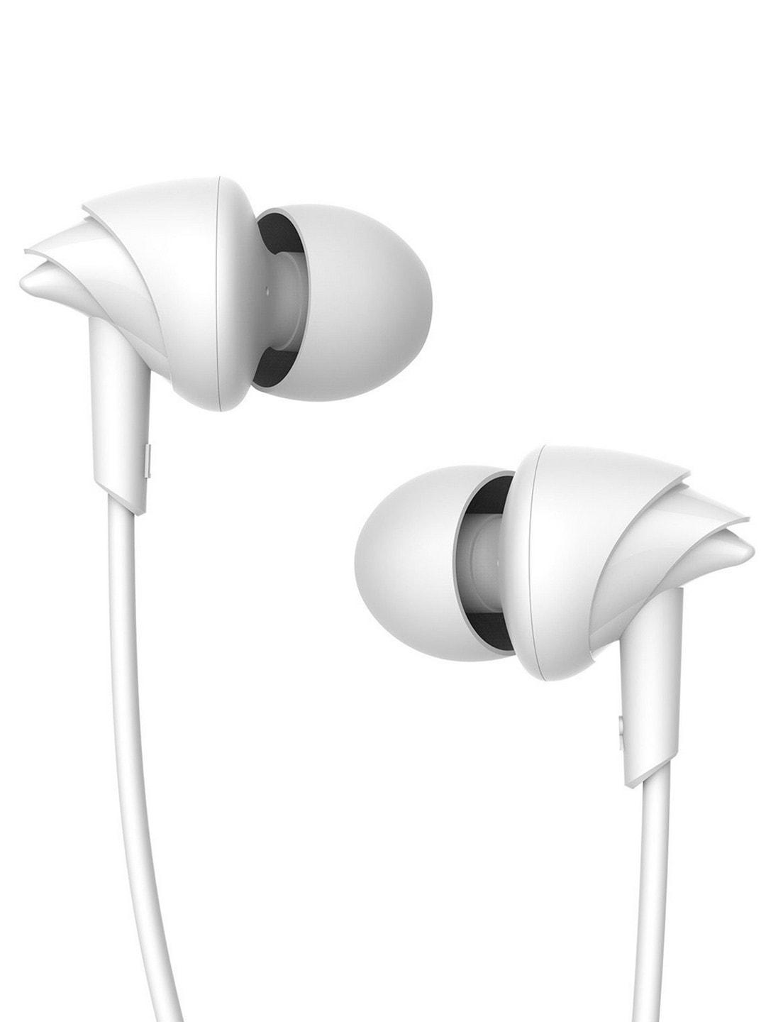 boat bassheads 100 m white wired earphones with enhanced bass hawk-inspired design & mic