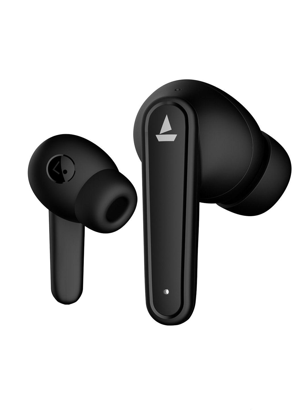 boat black airdopes 115 m tws earbuds with enx & beast mode and asap charge